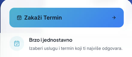 Demo prikaz direktnog zakazivanja na javnoj booking stranici salona